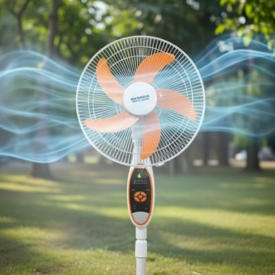 Defender Rechargeble AC/DC Stand Fan 16" with Remote_img_0