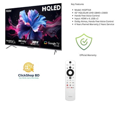 Haier H43P7UX 43 Inch Voice Control HQLED 4K Smart Google TV_img_1